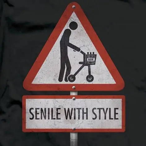 Футболка мужская Tankard Band Senile стильная тенниска с принтом спереди и сзади коротким