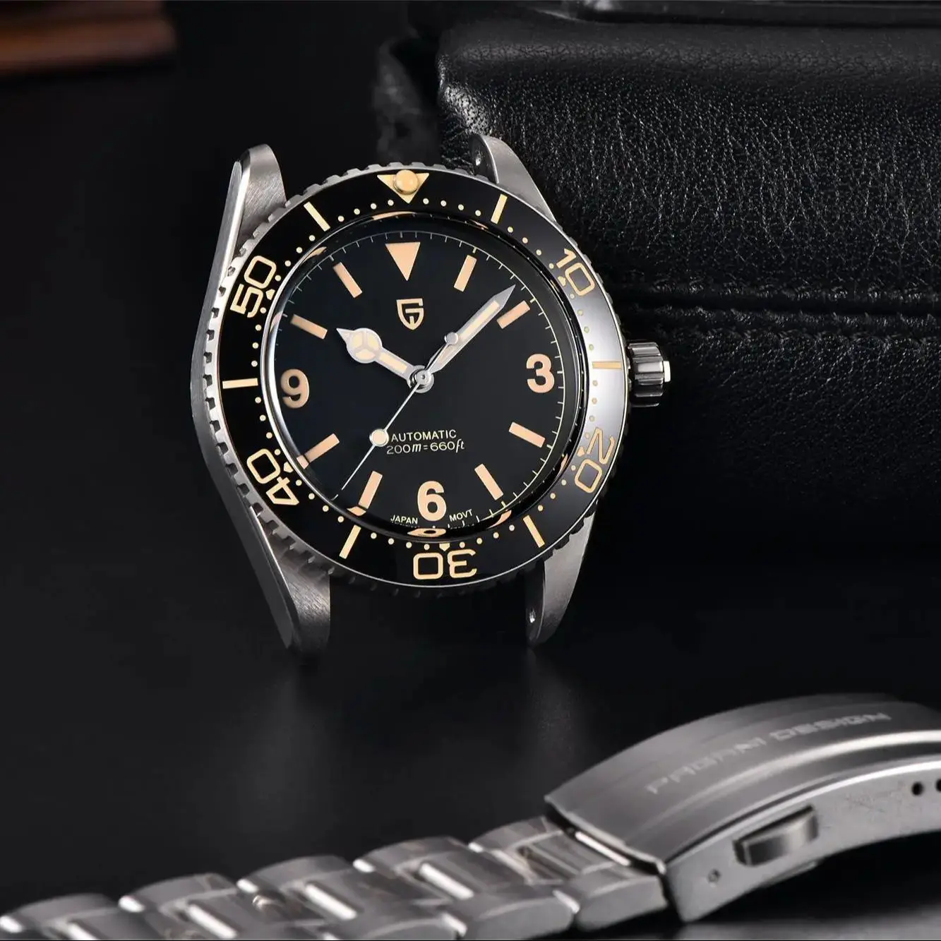 PAGANI DESIGN 2024 Роскошные мужские часы NH35 20 Bar Ретро автоматические для мужчин