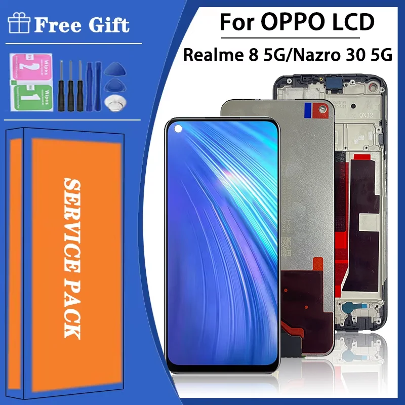 Дисплей 6 5 дюйма 90 Гц для OPPO Realme 8 5G RMX3241
