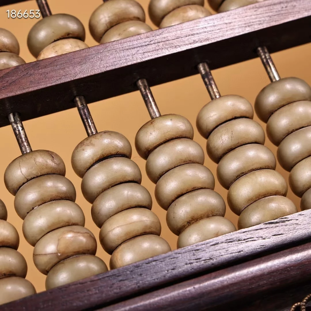 Винтажный китайский калькулятор Abacus инструмент для математики инкрустация