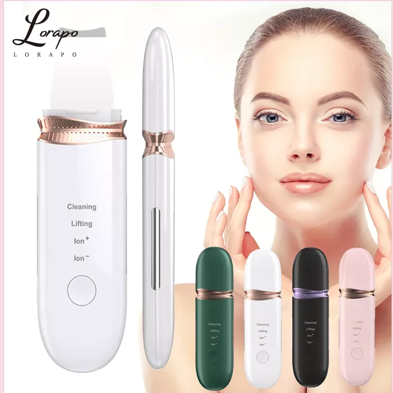 

NEW2022 Skin Scrubber Peeling Shovel Cleaner Blackhead Removal Facial Scraper EMS Lifter Ultrasonic Peeling Pore Cleaner Tool