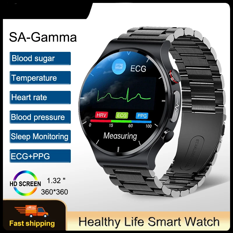 

Новинка 2023, мужские Смарт-часы с ЭКГ + ППГ, часы с тонометром и пульсометром, водонепроницаемый фитнес-трекер IP68, Смарт-часы для Huawei/Xiaomi