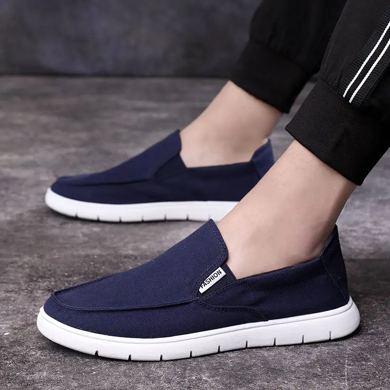 

Canvas Slip on Shoes Men Blue Black Sneakers for Men Casual Sneakers Male Breathable Fashion Shoes Canvas Men Shoe Zapatillas