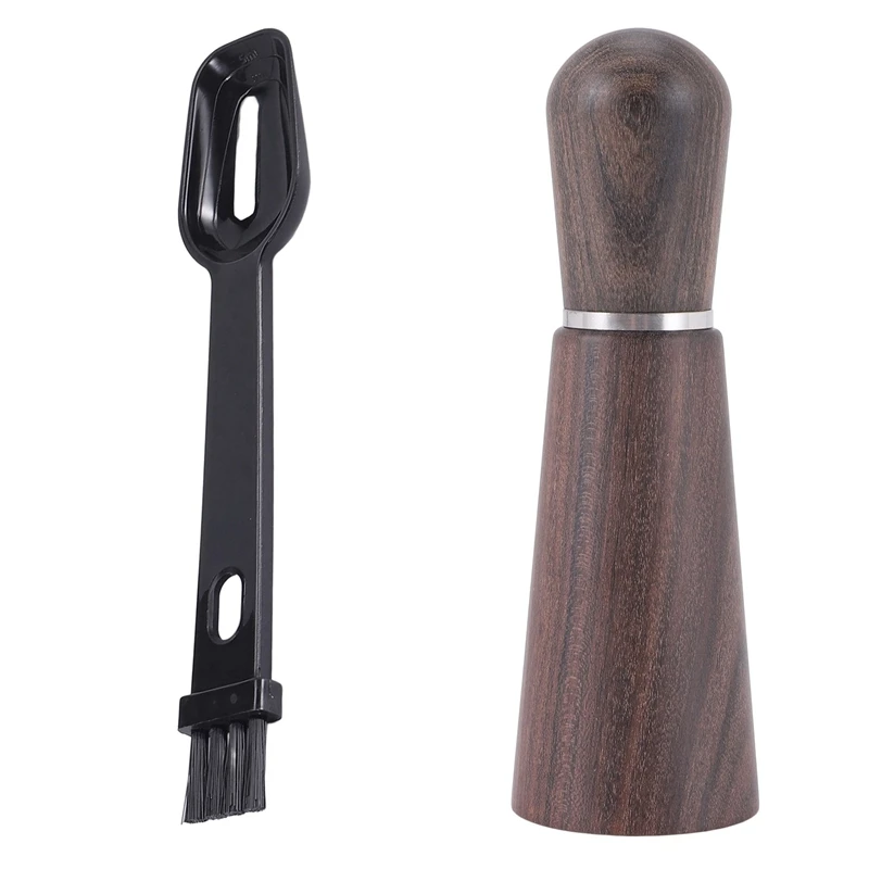 

Espresso Stirrer, Coffee Stirring Tool For Espresso Distribution, Needle Type Distributor With Wood Base And Brush
