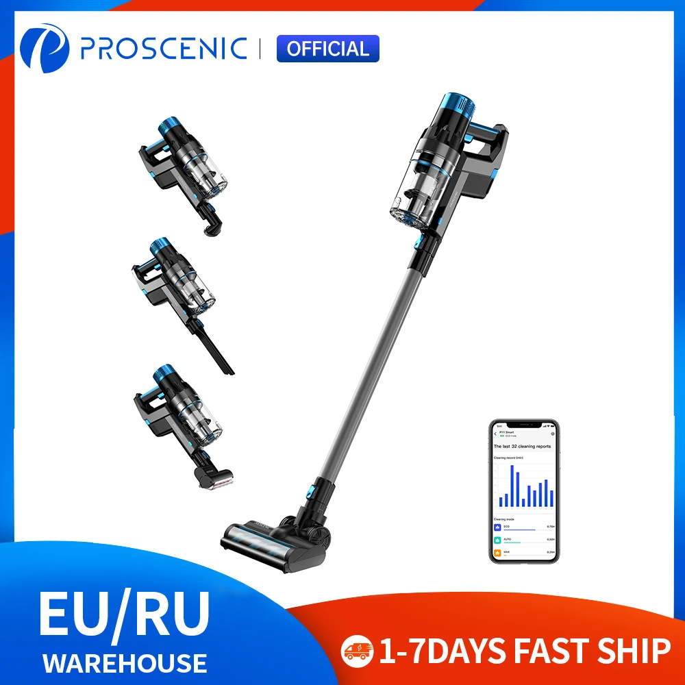 Proscenic P11 Smart беспроводной пылесос 30000 ПА всасывание с интегрированным приложением