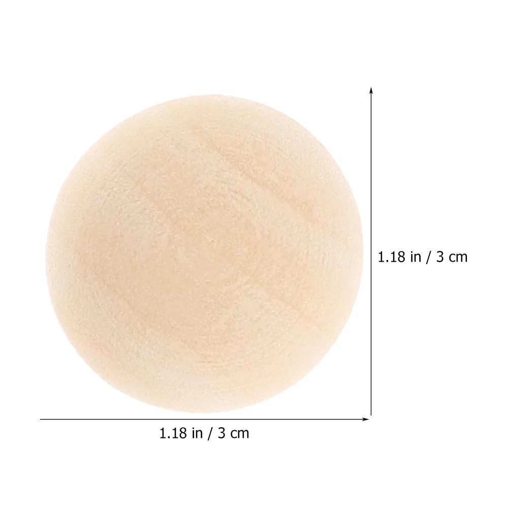 

24pcs Unfinished Wood Beads DIY Crafts Supplies Half Wooden Beads For Crafts
