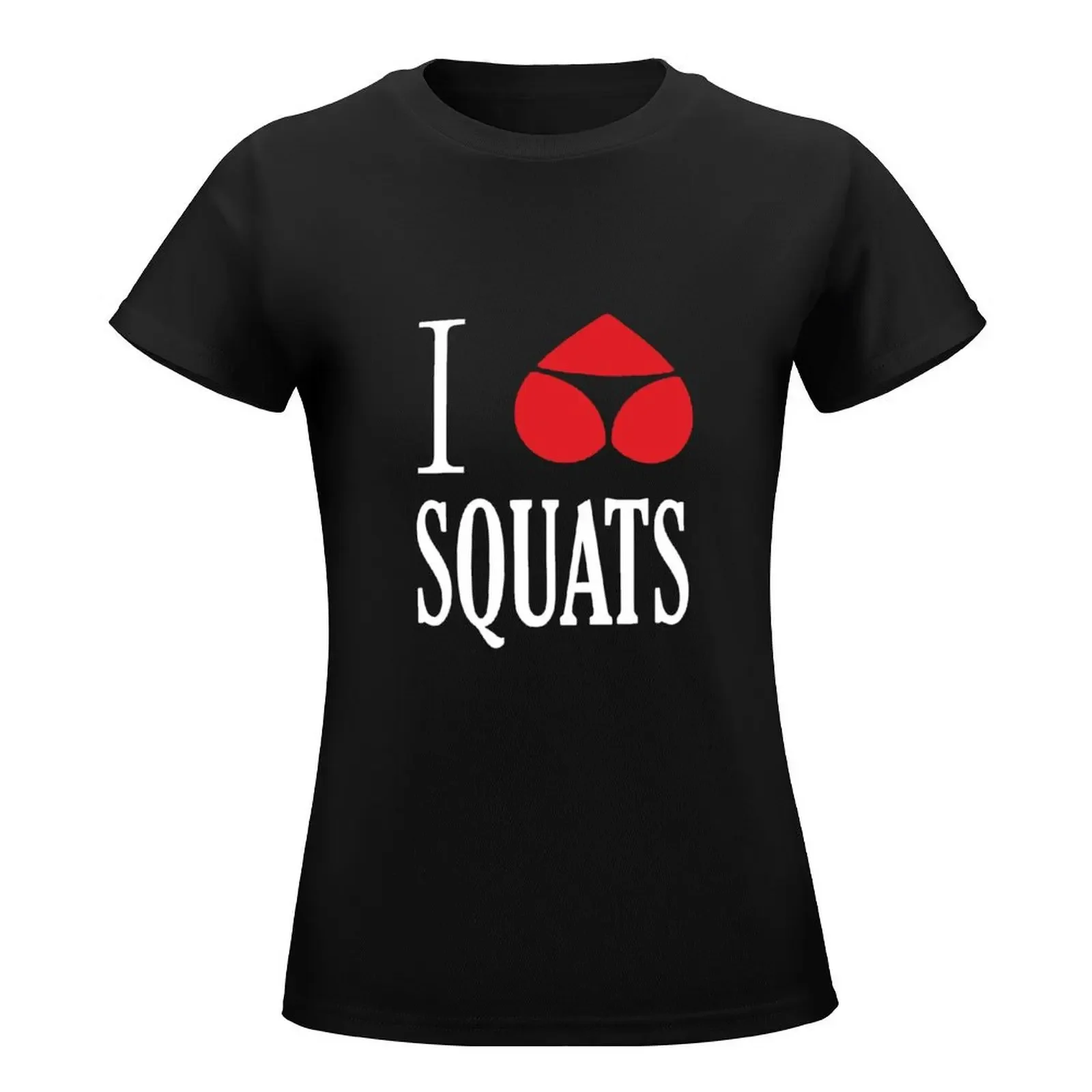 Футболка I Heart Squats приклад стринги аниме одежда женская Рубашки Графические
