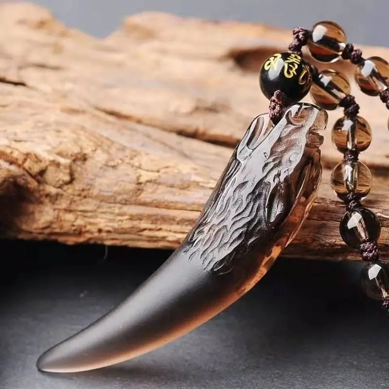 

1Pcs Custom Ice Obsidian Spike Pendant With Certificate For Men Bold Touch Gold Charm Fashion Nature Crystal Jewelry Black