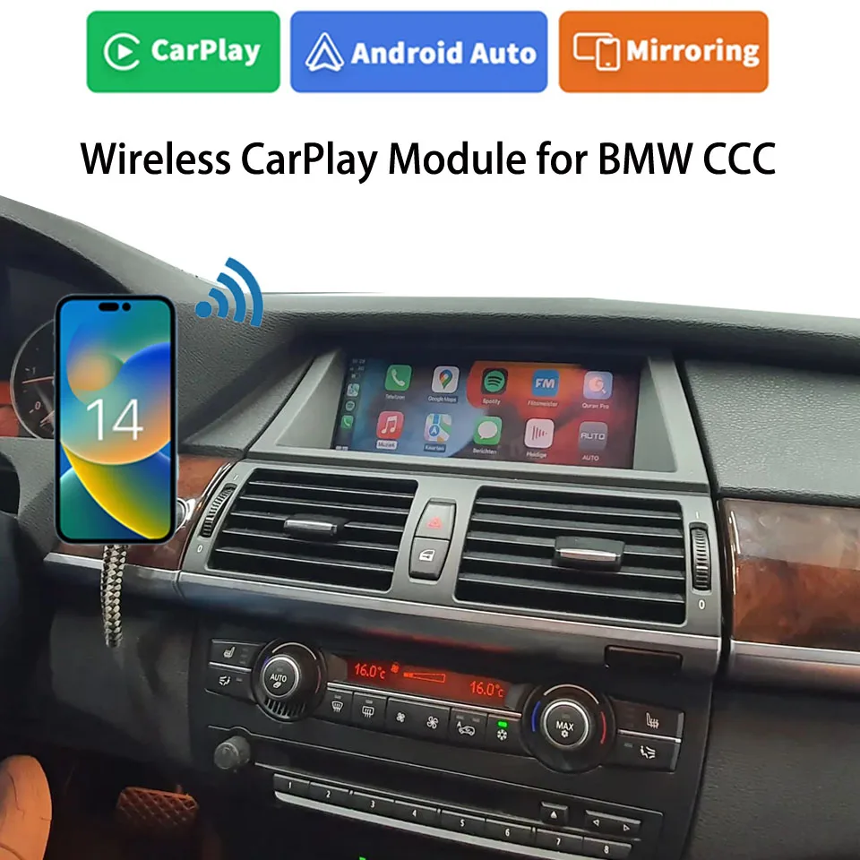 

Mirrorlink GPS Youtube смартфон интегрированный Android автомобиль воспроизведение для BMW CCC все серии iDrive управление Рабочая задняя камера