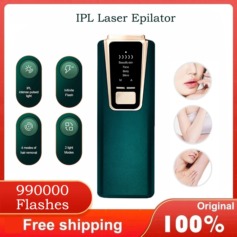 

9900000 Flashes IPL Laser Epilator for Women Home Use Devices Hair Removal Painless Electric Epilator Bikini Dropshipping