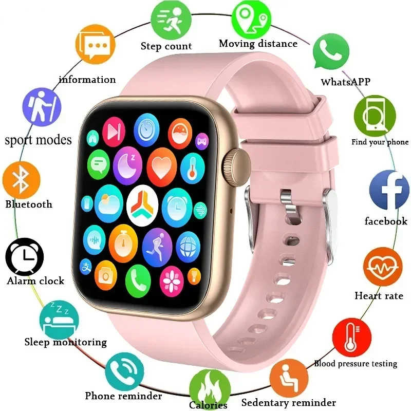 

2023 SmartWatch For Women Full Touch Screen Bluetooth Call Waterproof Watches Sport Fitness Tracker Smart Watch for Android IOS