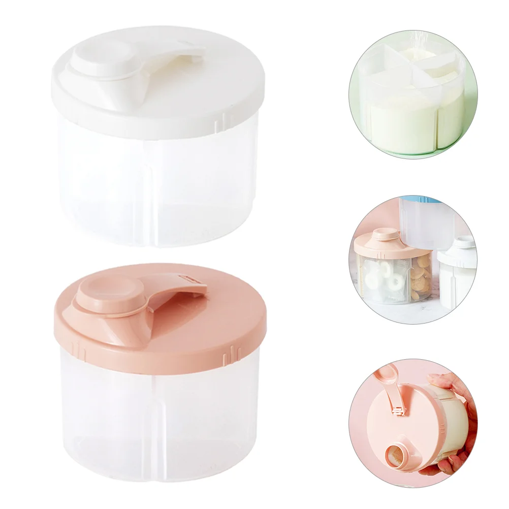 

2pcs Powder Dispenser Formula Dispenser Separated Powder Box
