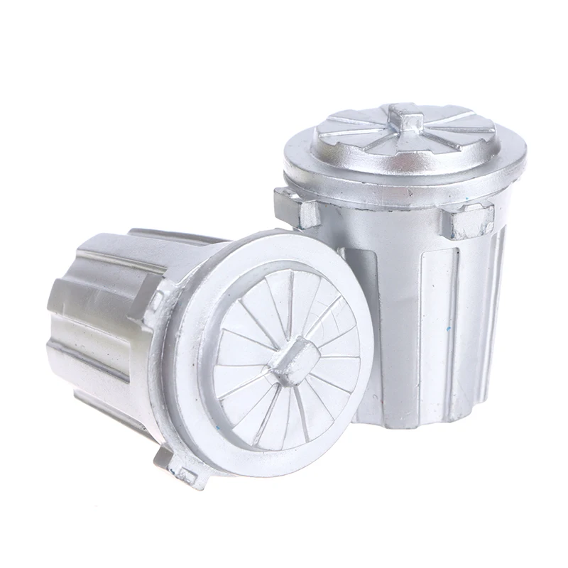 

1Pc 1:12 Dollhouse Mini Garbage Can Model Trash Can Garbage Truck Can Waste Separation and Treatment Dolls House Decor Toy