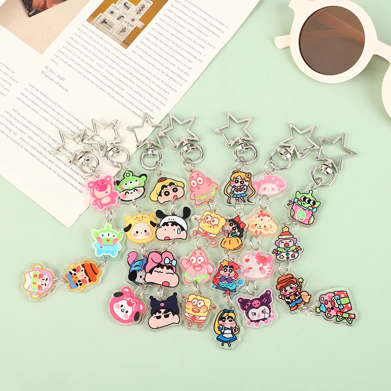 Брелок для ключей Crayon креативное акриловое украшение изящные маленькие