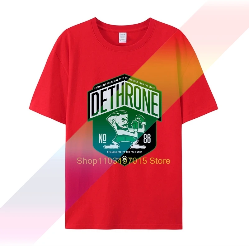 Новейшая футболка Dethrone Conor McGregor Dublin Walk Out 2019 мужская брендовая качественная