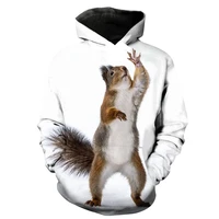squirrel cute funny 3d print hoodie child tops childrens sweater it 3d print hooded pullover boys girls casual sports squirrel