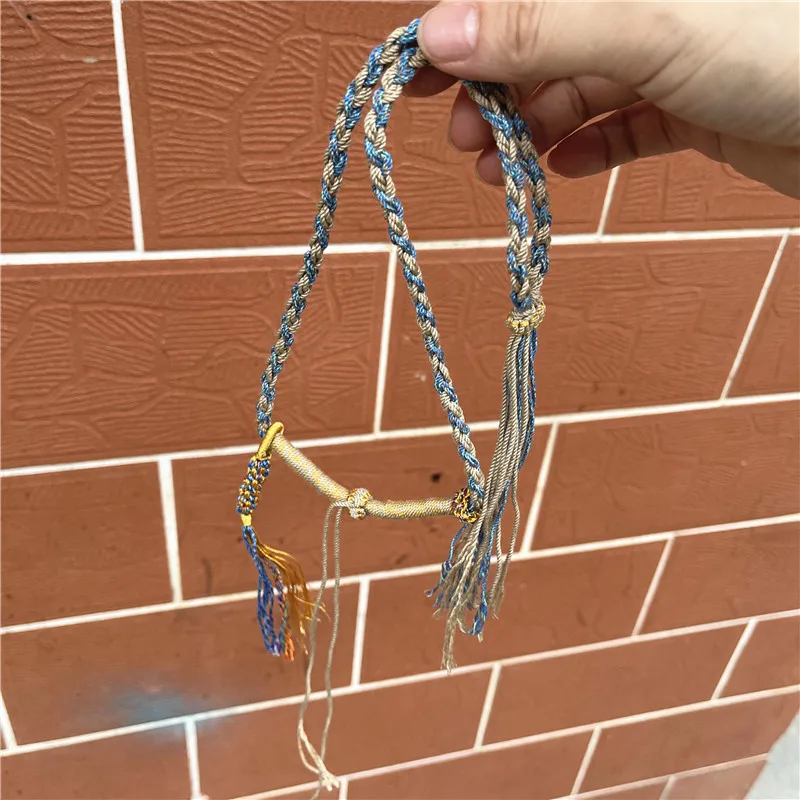 Женское ожерелье с подвеской из хлопчатобумажной нитки ювелирное изделие ручной