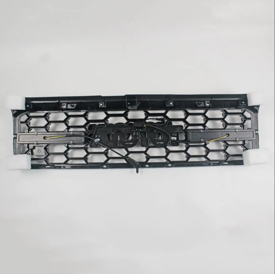 Светодиодный Flowing черный Передний решетчатый гриль для Toyota Land Cruiser 70 76 79 LC70 LC76 77 LC79