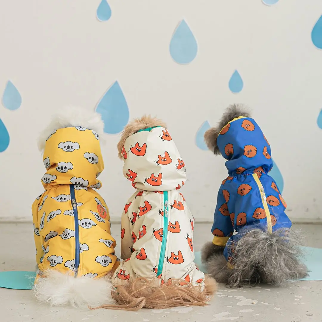 

Dog Raincoat Waterproof Chihuahua All-inclusive Raincoat Harness Small Dog Waterproof Dog Puppy Clothes Small Dog Raincoat