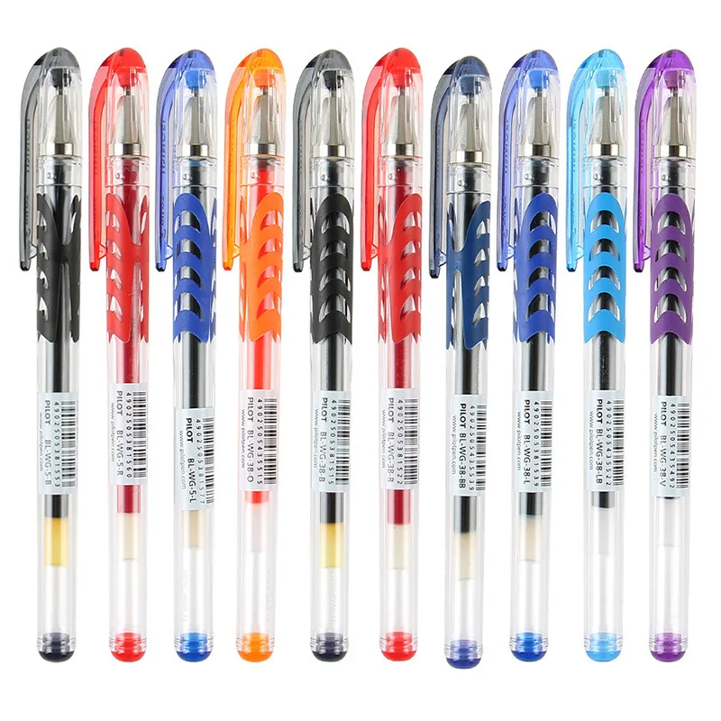 

10pcs Stationery bl-wg neutral pen 0.38/0.5mm smooth Wingel color signature pen