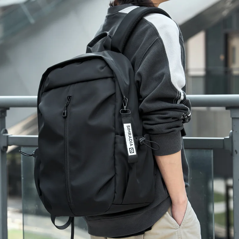 

2023 New Casual Men Backpacks Fashion Simple Design Backpack Large Capacity Travel Bag 15.6inch Unisex Laptop Mochila рюкзак sac