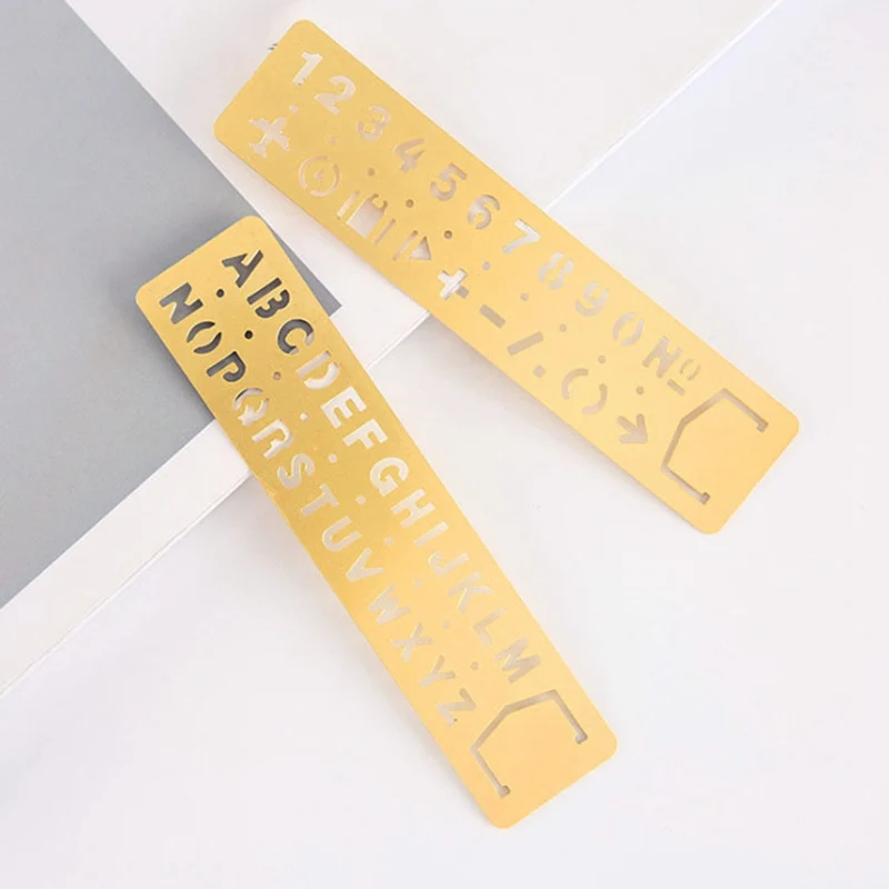 

Vintage Brass bookmark creative doodle diy metal bookmarks for traveler's notebook diary accessories
