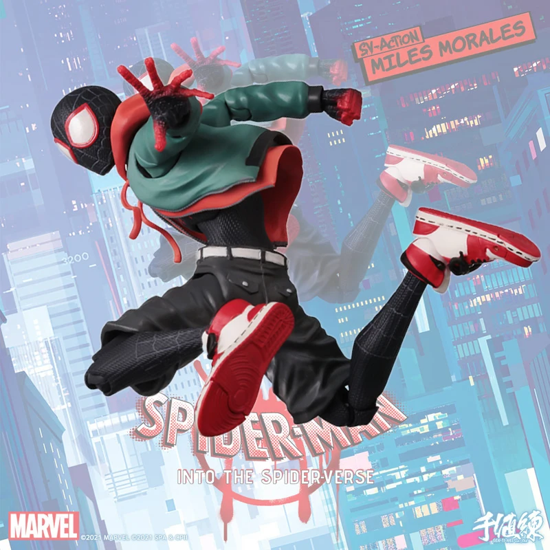 

In Stock Original Sentinel SV-Action -SPIDER-MAN: INTO THE SPIDER-VERSE- SPIDER-MAN (MILES MORALES) Action Figure Toy
