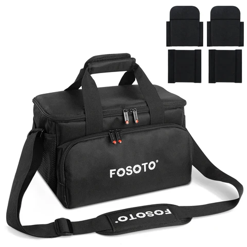 Fosoto портативная профессиональная сумка для камеры Сумки через плечо для Canon Аксессуары Sony a6000 a7 iii Nikon Instax Powershot