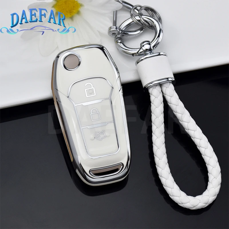 Чехол для смарт-ключа из ТПУ автомобиля Ford Everest чехол Kuga Figo 2017 Mondeo 5 Ecosport Fiesta Mk8 Escort