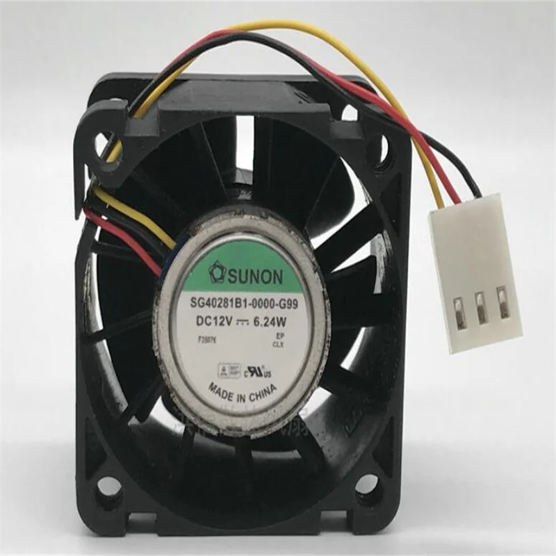 Оригинальный трехпроводной охлаждающий вентилятор sunon sg40281b1-0000-g99 12 В 6,24 Вт 4 см 4028