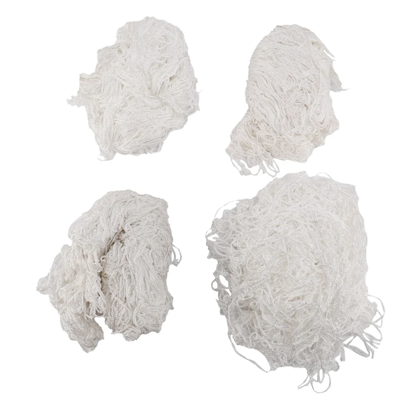 

4 Pcs 5 x 30 Feet Plant Trellis Netting Polyester Plant Support Vine Climbing Outdoor Growth Net for Grapes Tomatoes