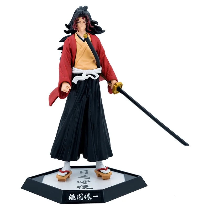 Фото Аниме Demon Slayer Doll Tsugikuni Yoriichi Kokushibo Daki Giyuutarou Hashibira Inosuke Uzui Tengen ПВХ Фигурки Игрушки Подарки №1