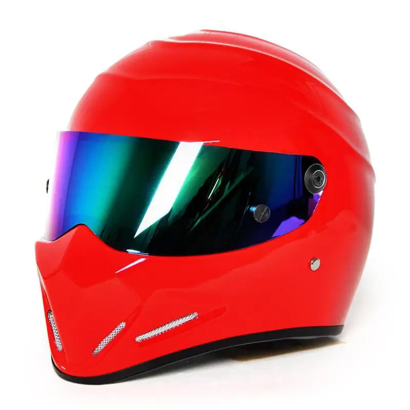 

High Quality Fiberglass Motorcycle Full Face Protective Helmet,F1 and ATV-4 Racing High Strength Race Protective Helmet ECE DOT