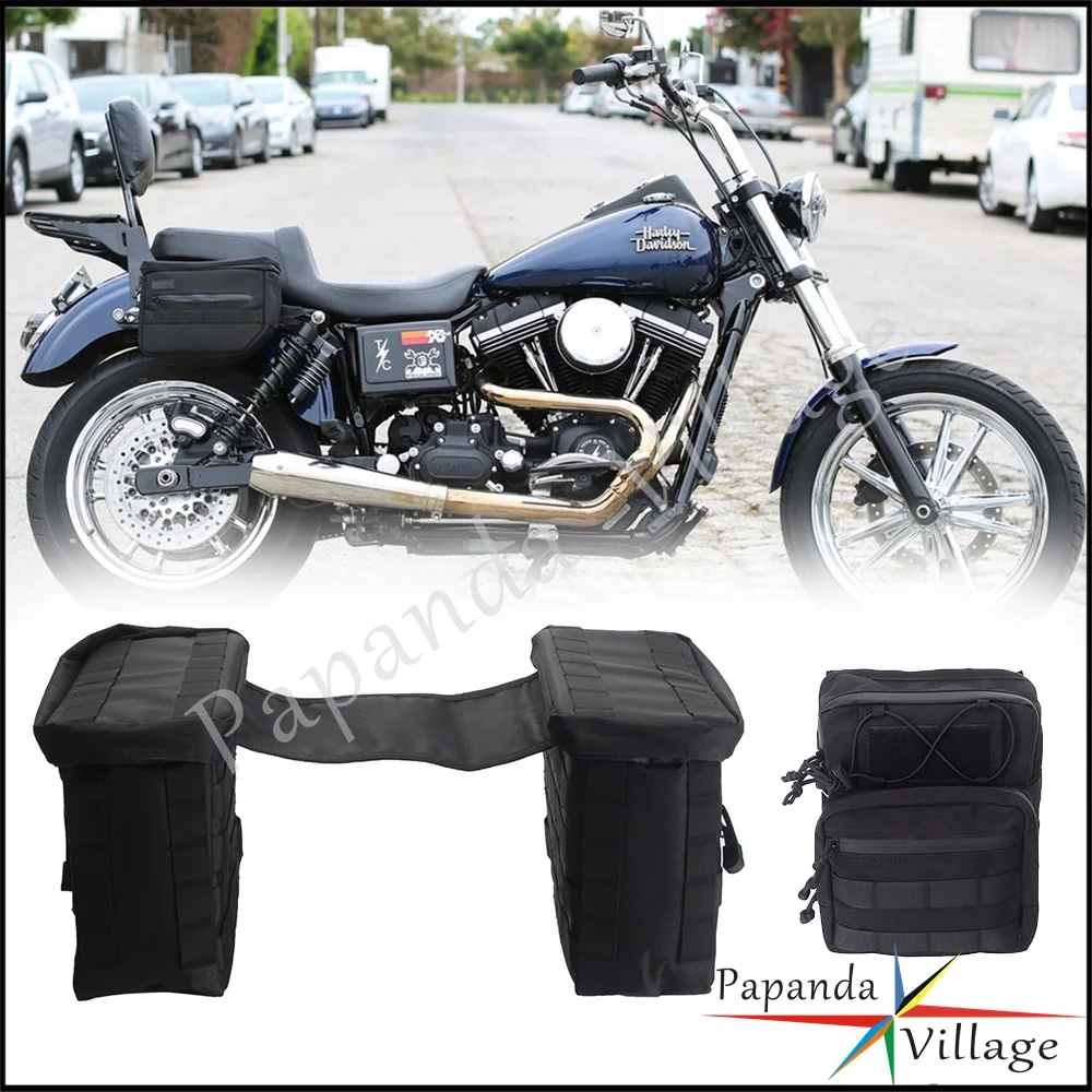 

For Harley Sportster Softail Dyna Motorcycle Escape Saddlebag Side Tool Bag & Front Luggage Storage Handlebar Bags Toolbags