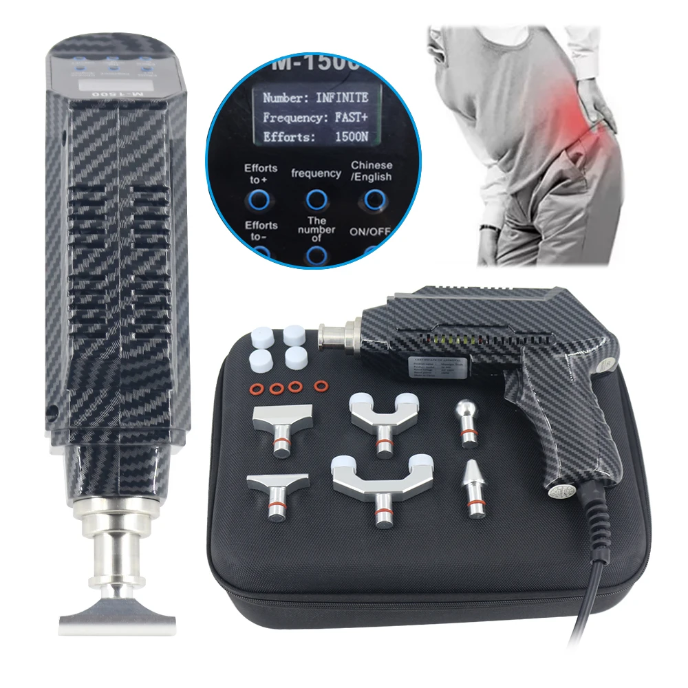 

Adjustable Chiropractic Adjusting Tools Electric Spine Correction Gun 1500N Intensity Therapy Joint Relief Cervical Body Relax