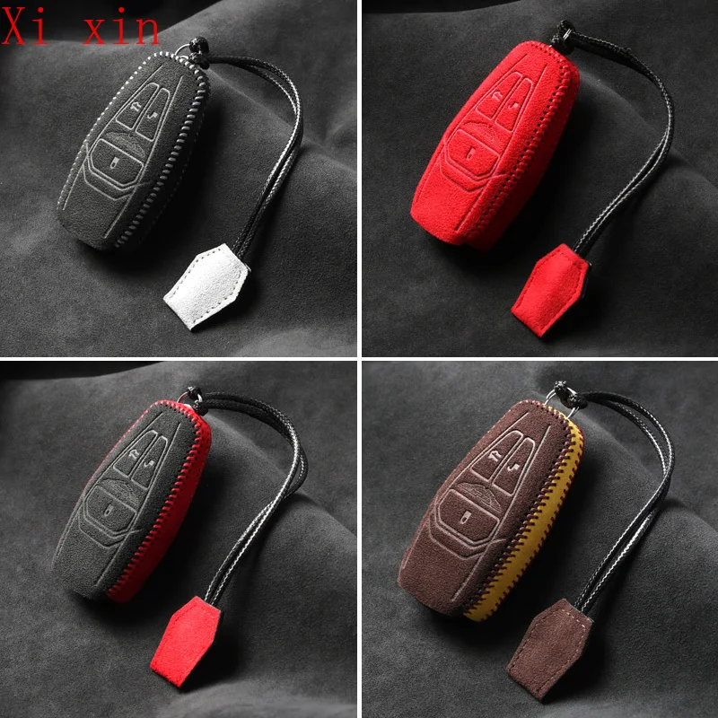 

Alcantara premium key case for Aston Martin key case db11/vantage/dbx sports car retrofit remote control protective case