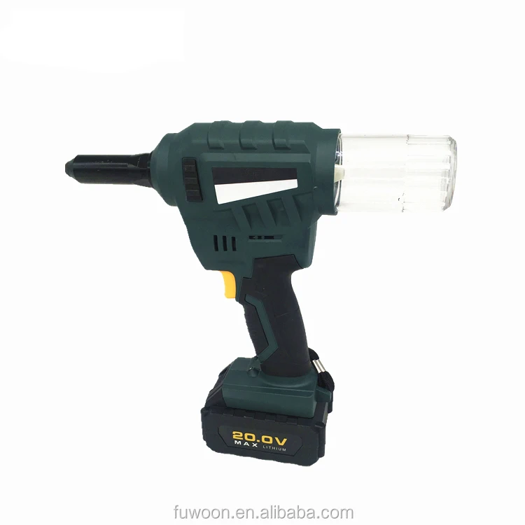 

New Electric Battery Riveter Rivet Gun Power tools Set for 2.4-6.4mm rivets