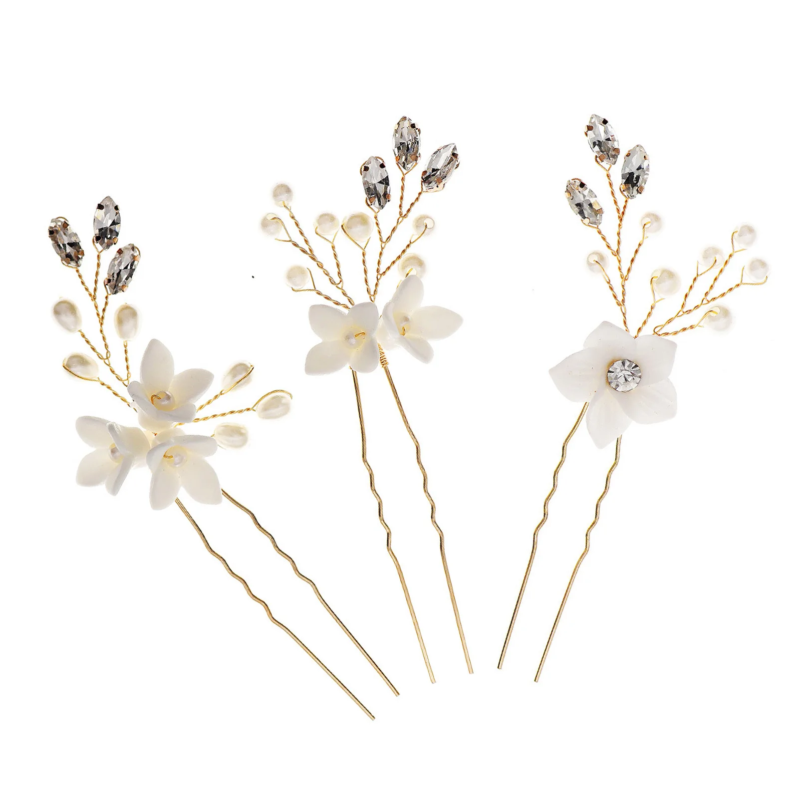 

Женская U-образная палочка для волос, гипоаллергенная Золотая Цветочная палочка для волос, аксессуар для косплея, одежда, подходит к HSJ88