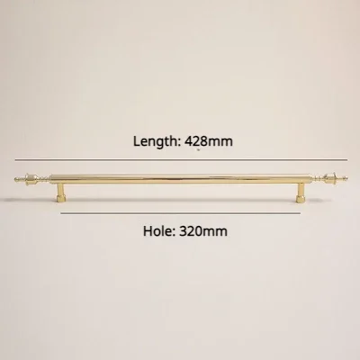 

Ручки для шкафов TINYHOB золотые латунные 224 мм