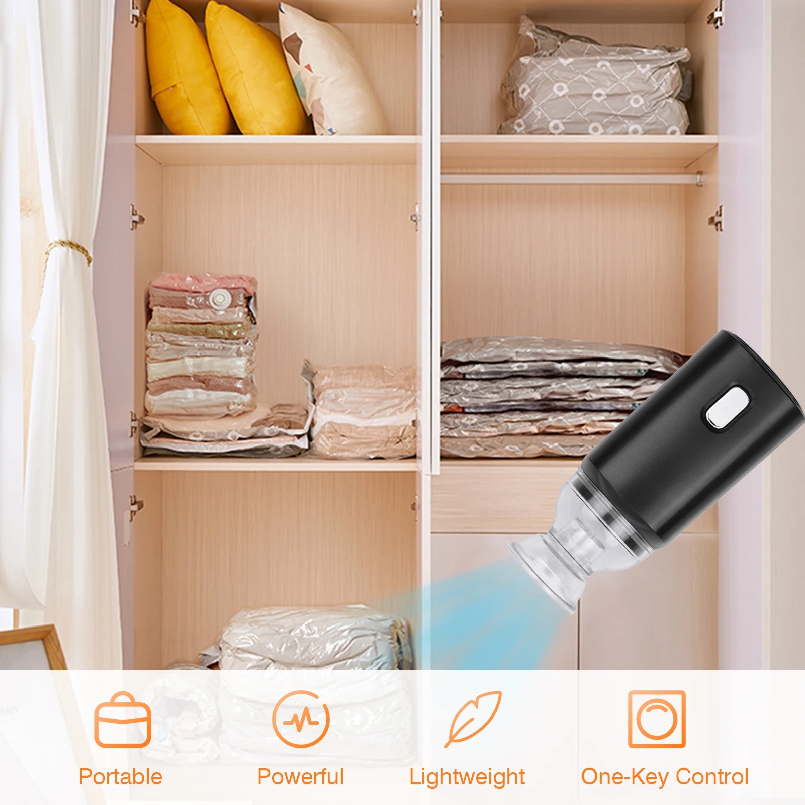 Электрический надувной цилиндр ZK20 перезаряжаемый через USB сильное всасывание с 5