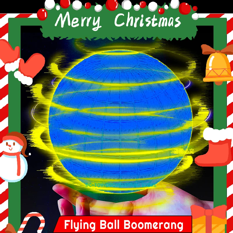 Flying Ball Boomerang Flyorb Magic With LED Lights Drone Hover Ball Stress Release Fly Spinner Fidget Toys Kids Christmas Gifts