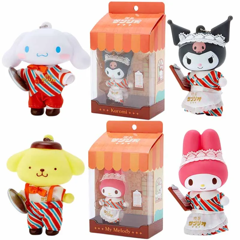 

Sanrios Оригинал Cinnamoroll Kuromi моя мелодия пурин собака горничная серия куклы игрушки кулон аниме мультфильм милое украшение подарок для девочки