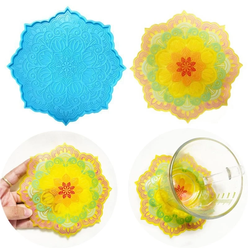 

DIY Plate Mold Irregular Tray Cup Mat Silicone Molds for DIY Crafts