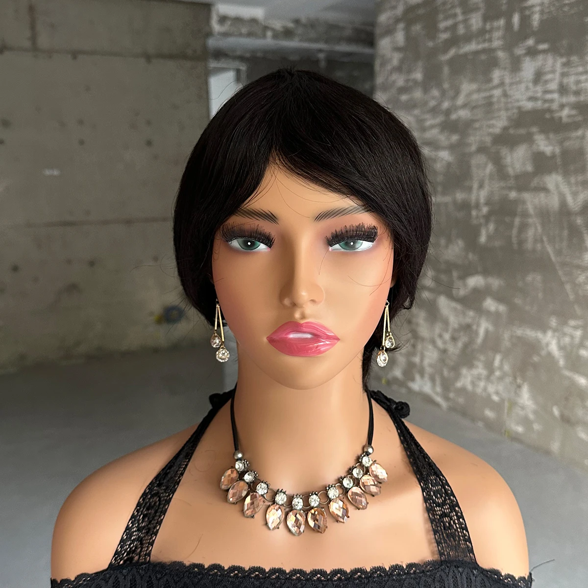 Женский парик для черных женщин с челкой дешевый