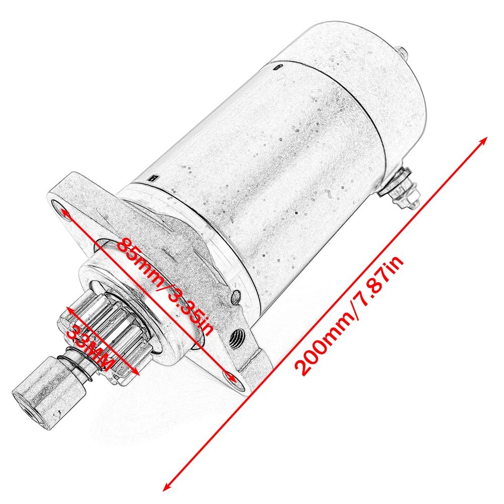 Стартер мотоцикла для Yamaha 25HP 25Q EOS/L 25J ETOS/L 30HP 30D EOS EOL 6J4-81800-00 6J4-81800-01 6F5-81800-11