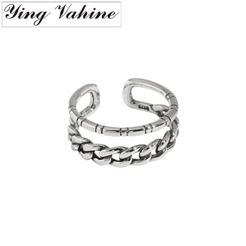 Ювелирные изделия из стерлингового серебра 925 пробы ying Vahine модные двухслойные