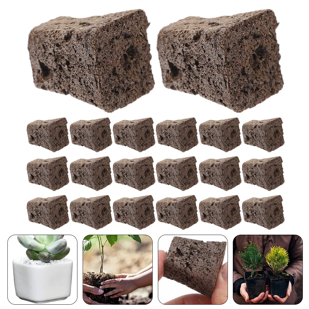 

20 pcs Hydroponic Professional Soilless Cultivation Soil Block Grow Sponges Nutrient Block