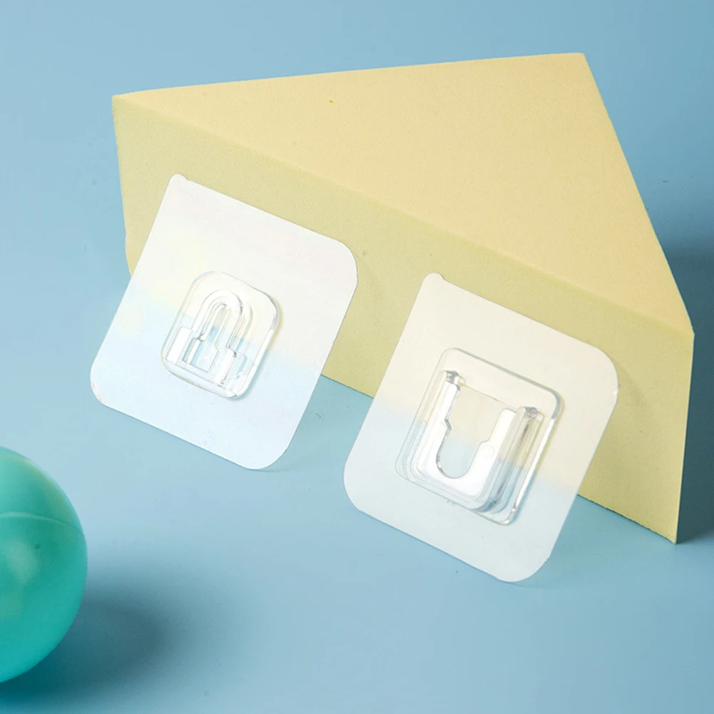 

1PCS Simple Multi-Purpose Hooks Double-sided Adhesive Wall Hooks Waterproof Clothes Hats Towel Hooks Kitchen Bath Door Hooks