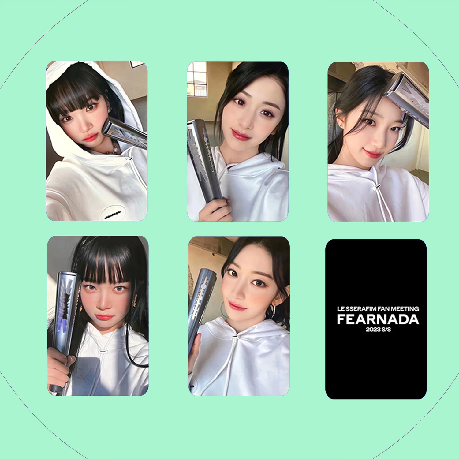 

KPOP LE SSERAFIM Lightstick карточка для подписей фотокарточки для влюбленных в знаменитые ломо-карточки LESSERAFIM Sukura ChaeWon Поклонники подарок