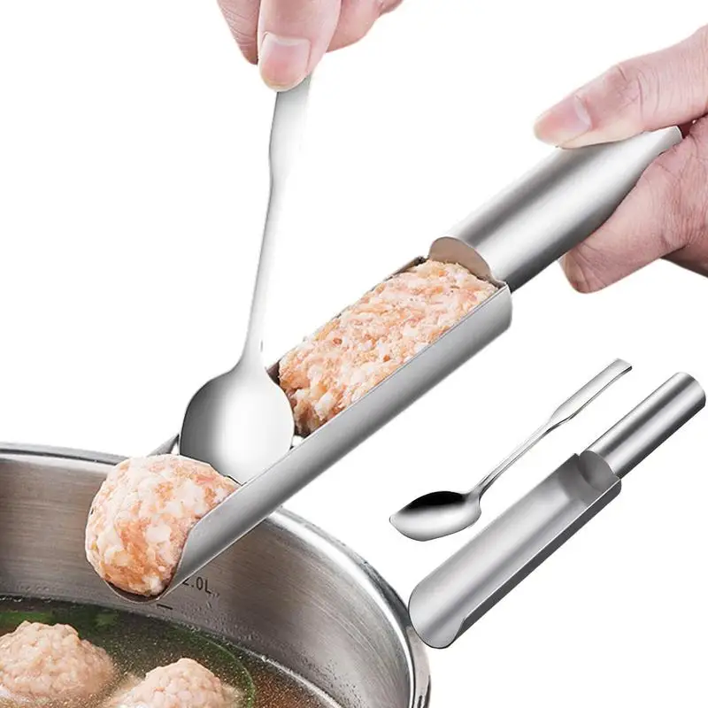 

Creative Meatball Maker Set Stainless Steel Non Stick Scoop For Meatballs Fish Beef Meat Making Balls Mold Cooking Accessories